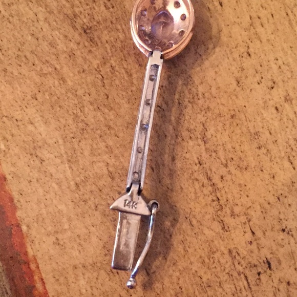 SOLD 14k White rose gold Kunzite bracelet - Picture 9 of 14